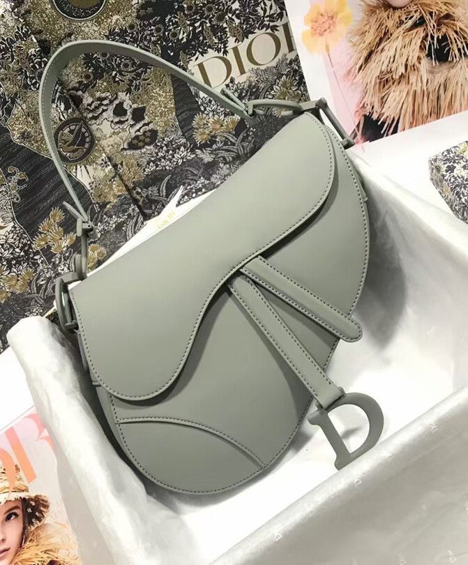 Christian Dior Saddle Ultra Matte Bag Gray